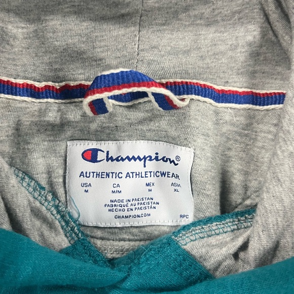 Blue retro champion hoodie - Picture 3 of 3